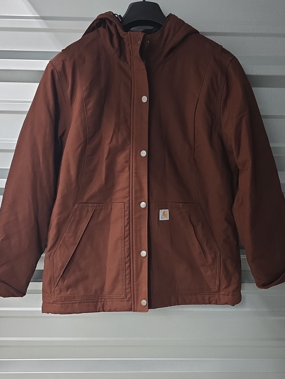 Carhartt Women's Rust Brown Hooded Jacket